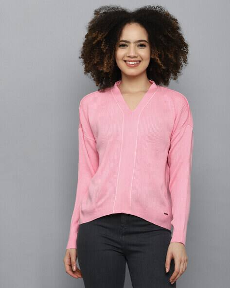 Full-Sleeve V-Neck Sweater