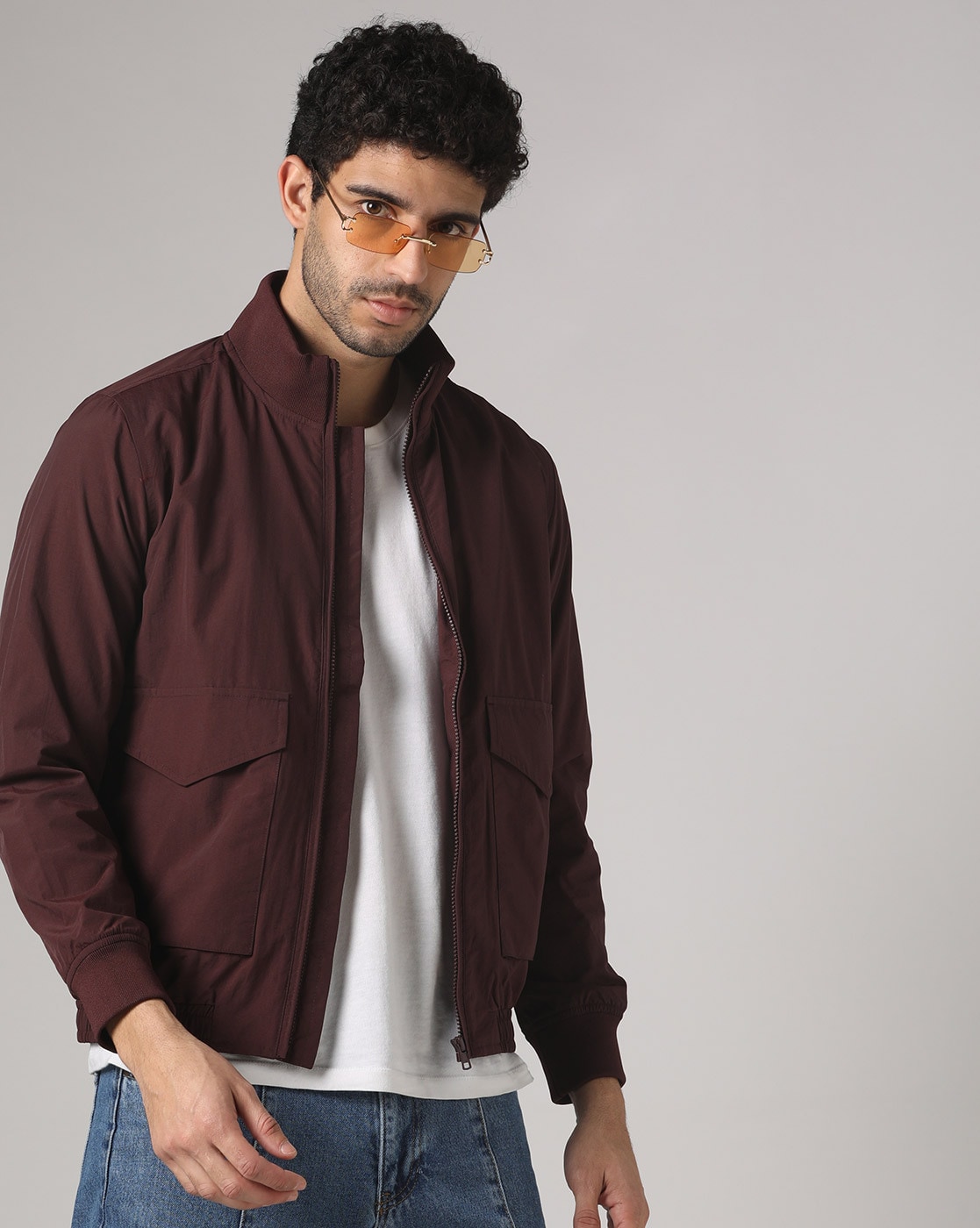 Buy Pepe Jeans Men Navy & Olive Green Solid Reversible Bomber Jacket -  Jackets for Men 2063073 | Myntra