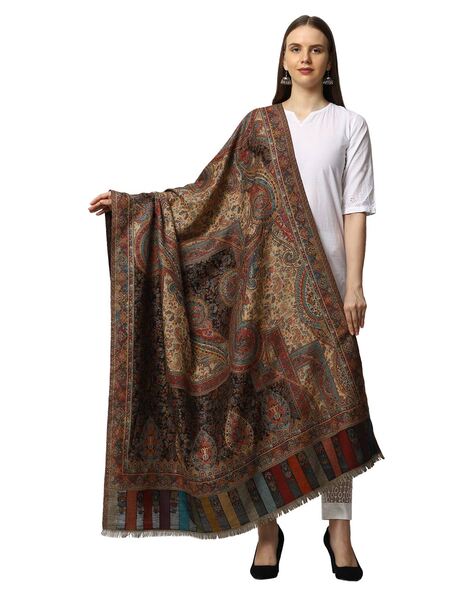 Paisley Kashmiri Kani Wool Shawl Price in India