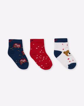 h by hamleys Pack of 3 Printed Socks-picture-34