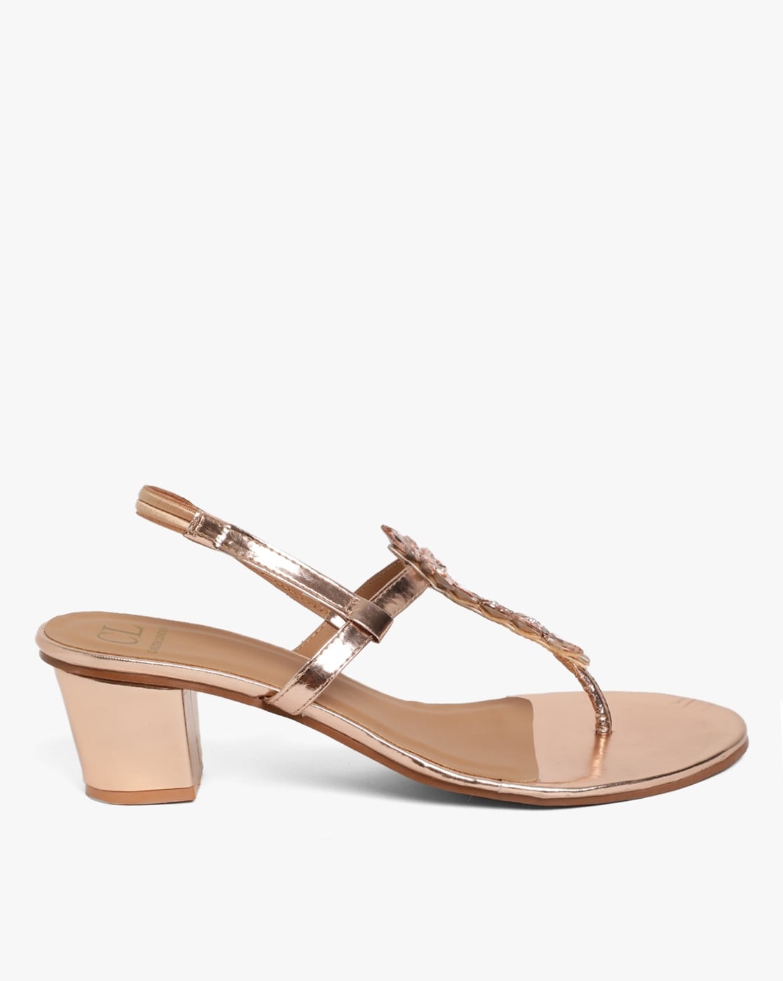 Rose gold heeled sandals on sale uk