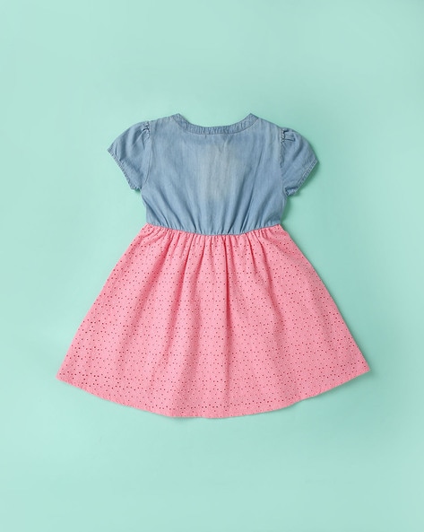 Buy Blue Dresses & Frocks for Girls by Wotnot Online | Ajio.com