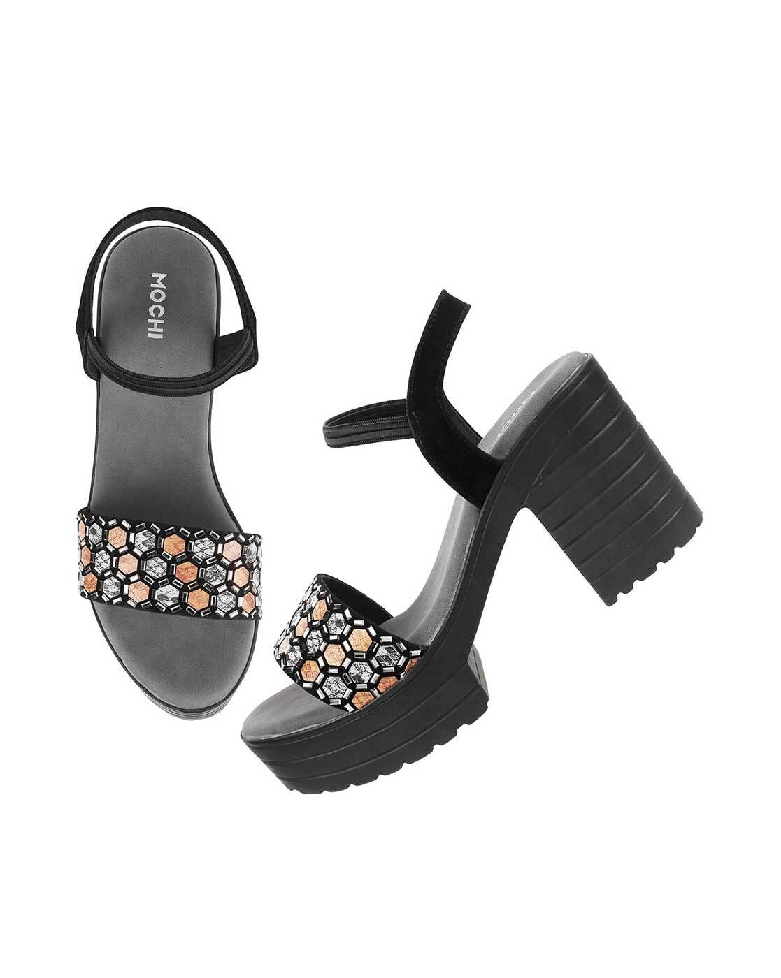 Buy Mochi Women Blue Casual Sandals Online | SKU: 34-121-45-39 – Mochi Shoes
