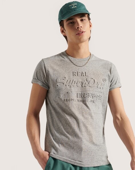 Lokomotiv Fellow Bar Buy Grey Tshirts for Men by SUPERDRY Online | Ajio.com