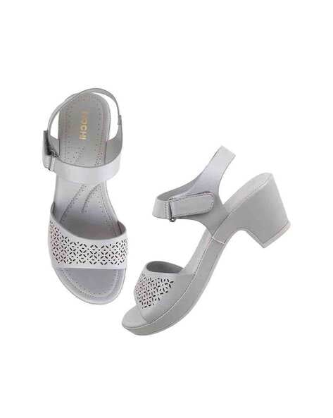 Women Open Toe Strappy Ankle Strap Gold Sandals Crystal Transparent Clear  Block Thick High Heel Sequined Shoes Woman Plus Size - ShopperBoard
