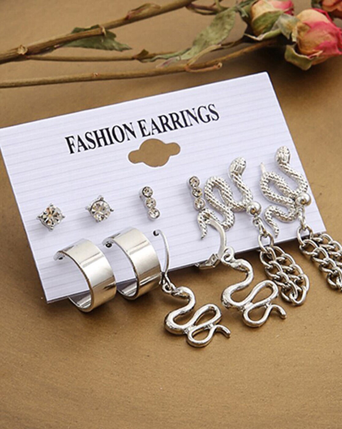 92.5 Antique Silver Fashion Earrings For Girls - Silver Palace