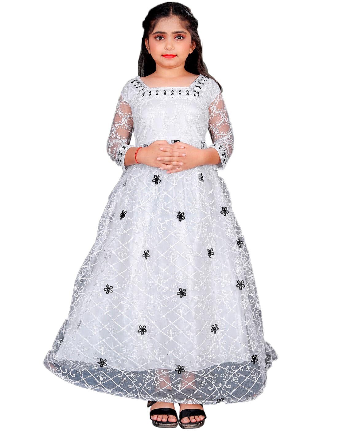 Buy White Dresses & Frocks for Girls by APNISHA Online | Ajio.com