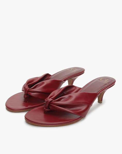 Fashion Cute Wine-red Ladies Wedge Heel Sandals