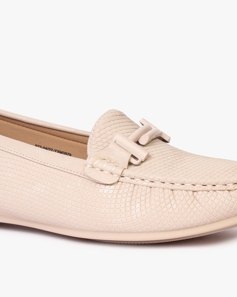 Nude colour outlet loafers