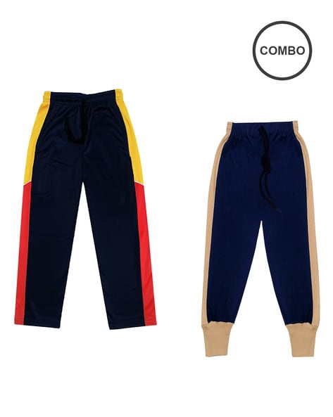 Straight Track Pants with Elasticated Waistband