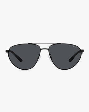 Buy EMPORIO ARMANI 0EA2125 Stylised Lens Aviator Sunglasses | Black Color  Men | AJIO LUXE