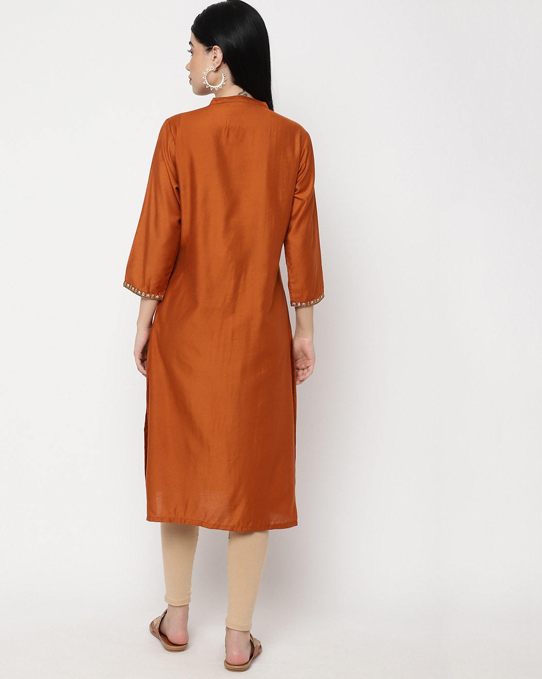 NUH KURTA - BURNT ORANGE - Norie Signature