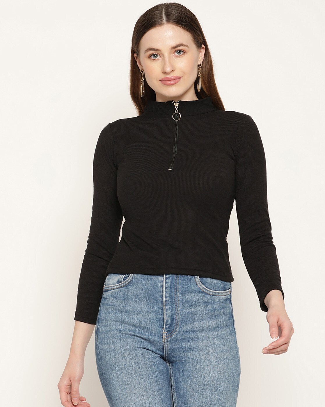 Buy Black Tops for Women by MIAZ LIFESTYLE Online