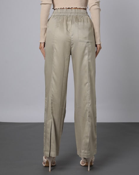 Buy Khaki Trousers & Pants for Women by Outryt Online