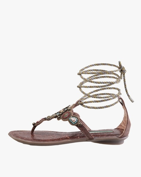 Lace-Up Sandals - Taupe Sandals - Gladiator Sandals - $27.00 - Lulus