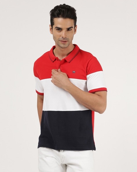 Wrangler Regular Fit Colourblock Polo T-Shirt