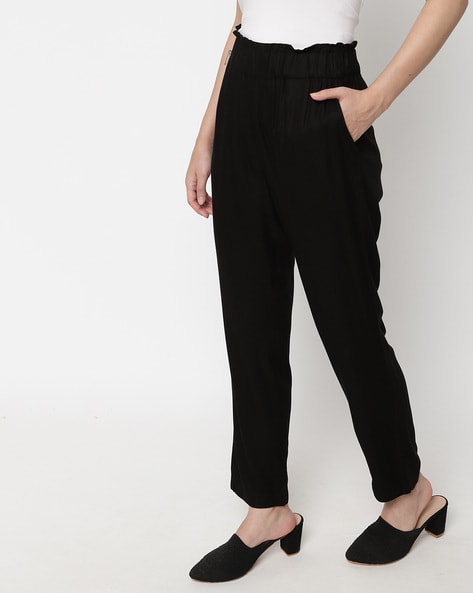 Buy Black Trousers & Pants for Women by HEY Online