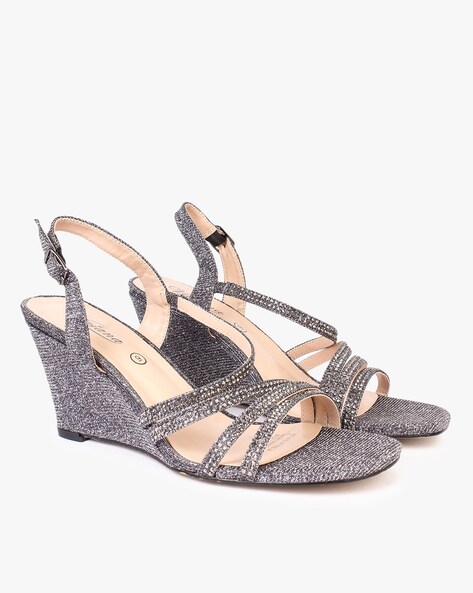 Pewter wedge online sandals