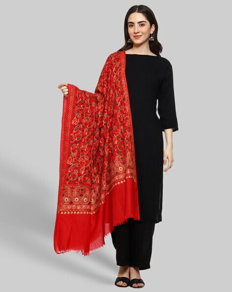 Paisley Embroidered Shawl Price in India