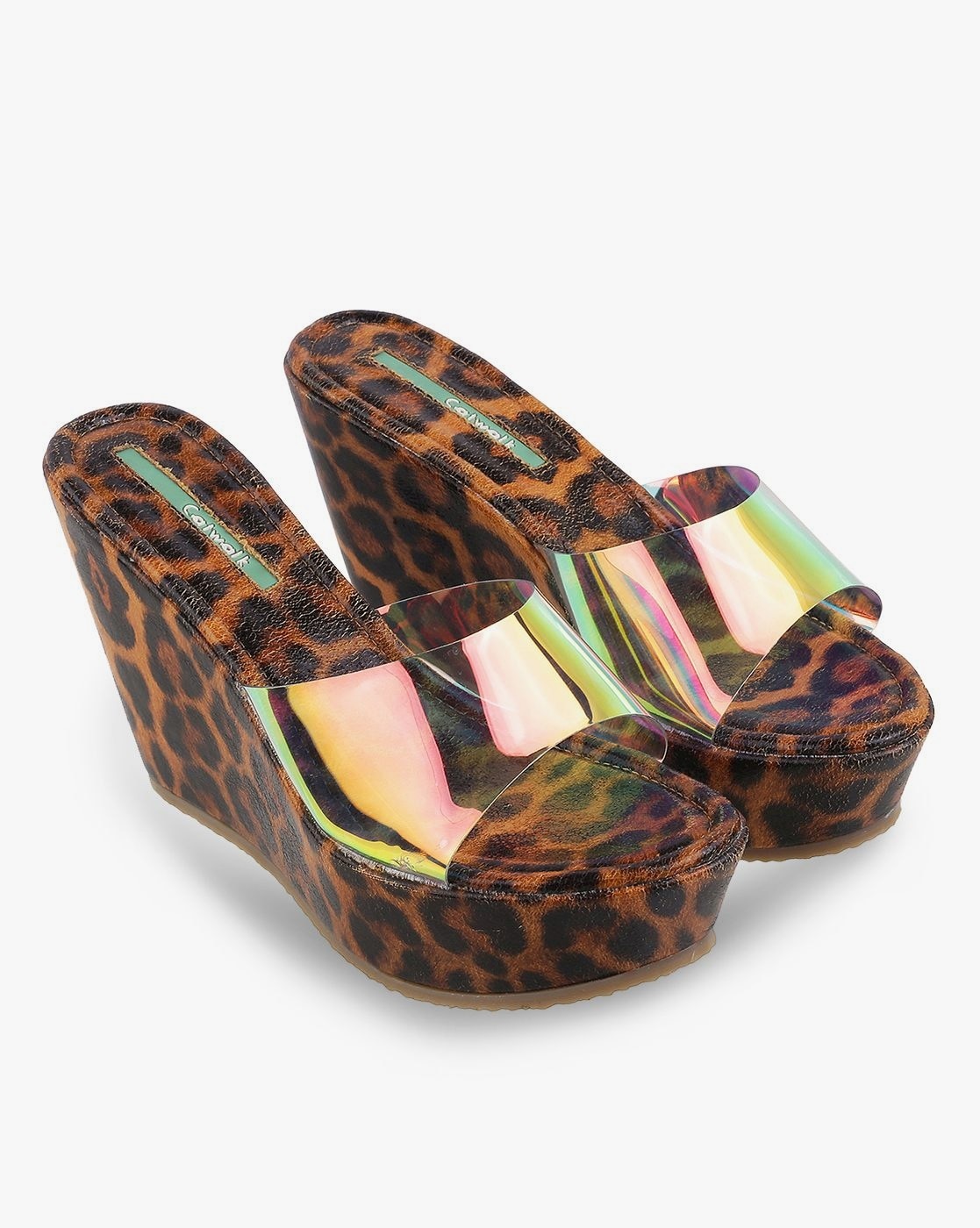 Animal print wedges discount sandals