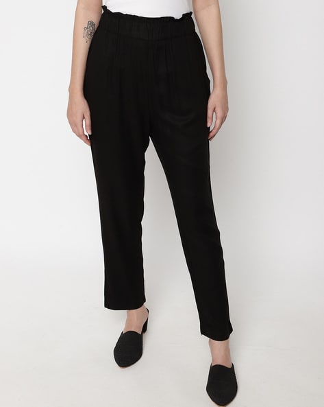 Black High Rise Pants