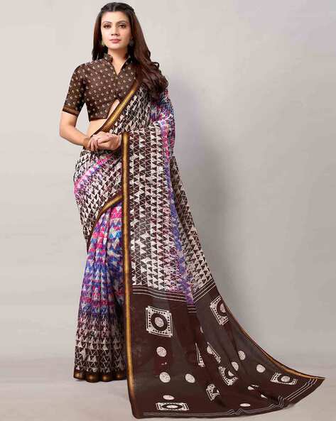 Woven Bangalore Silk Saree in Wine Red : SNGA4281