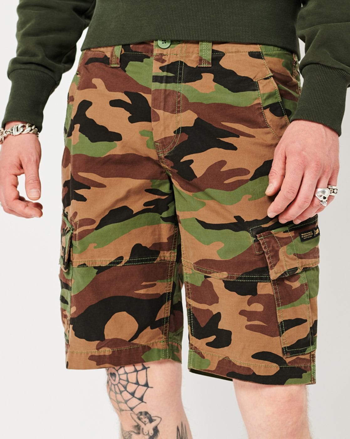 Buy FEDTOSING Mens Casual Cargo Long Shorts Cotton Capri Pants Knee Length  Shorts with Multi Pockets Elastic Waist Online at desertcartINDIA