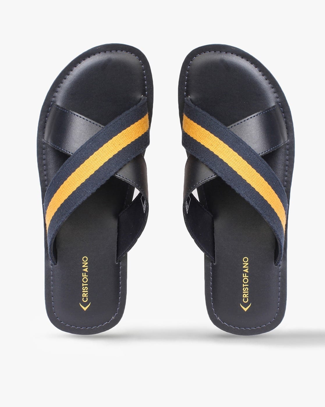 Raynaud Christbal クリストバル サイドディッシュ Buy CRISTOFANO Striped Criss-Cross Flat Sandals Online | Ajio.com