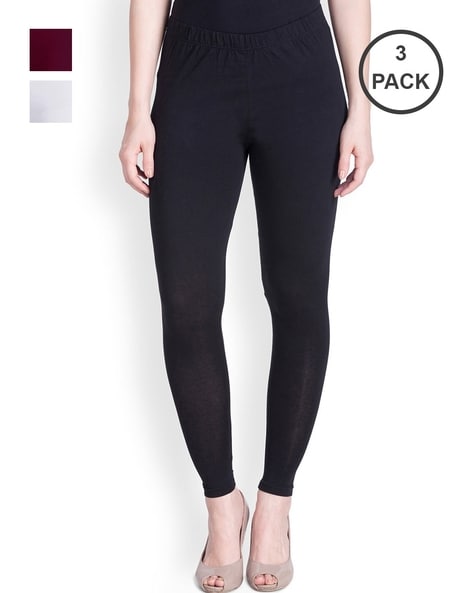 Buy Lux Lyra Ankle Length Leggings, Pack of 3 Online In India At Discounted  Prices