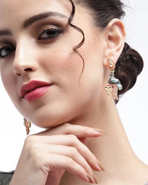 Latest & Trendy Peacock-Shaped Earrings for Girls & Ladies