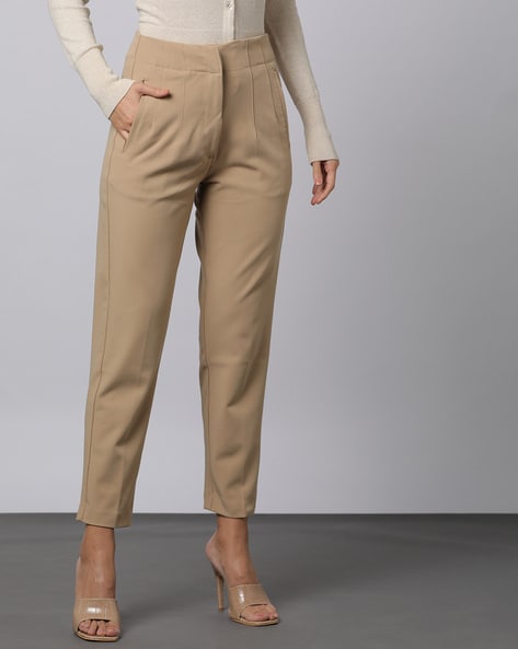 Buy Green Trousers & Pants for Women by Tior Online | Ajio.com