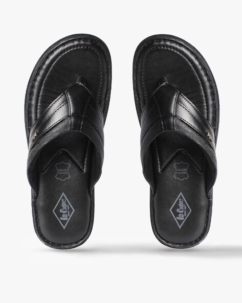 Lee Cooper Men's Tan Leather Flip Flops Thong Sandals - 6 UK/India (40 EU)  : Amazon.in: Fashion