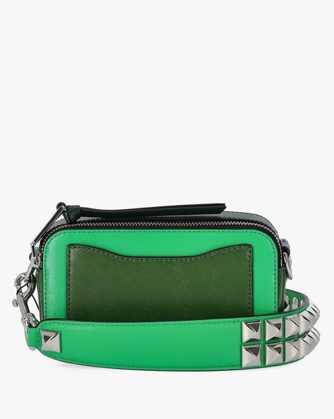 Snapshot leather crossbody bag Marc Jacobs Green in Leather - 35058605