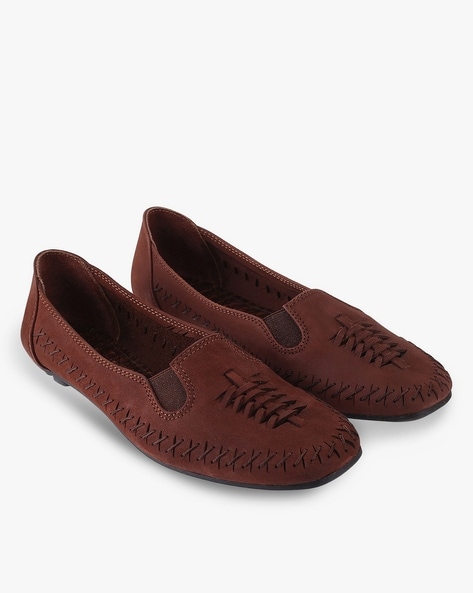 Catwalk Slip-On Loafers with Mock Stitch