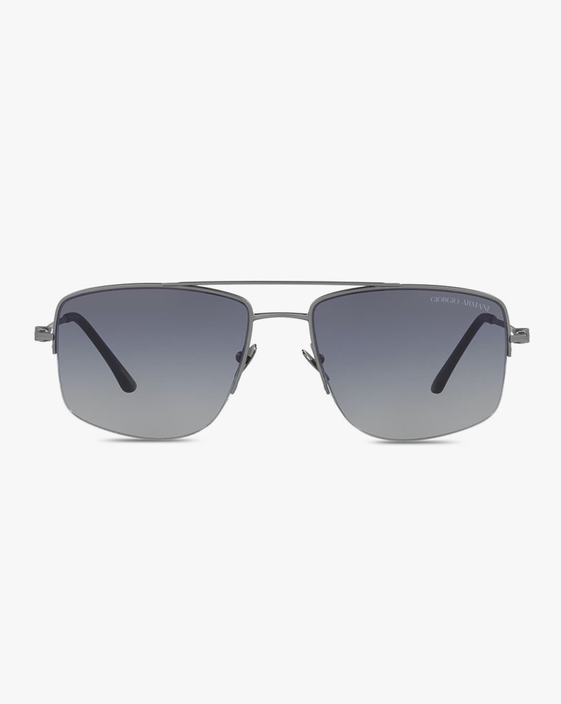 Buy GIORGIO ARMANI 0AR6137 Gradient Lens Rectangular Sunglasses | Blue  Color Men | AJIO LUXE