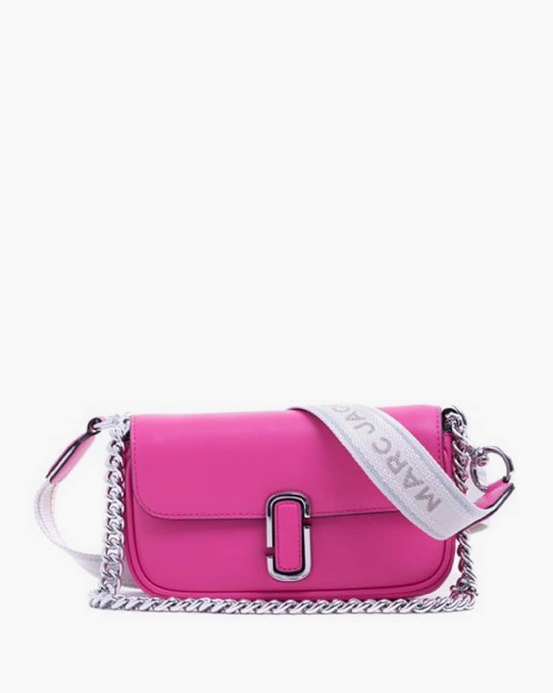 Marc Jacobs The J Marc Mini Leather Shoulder Bag Pink