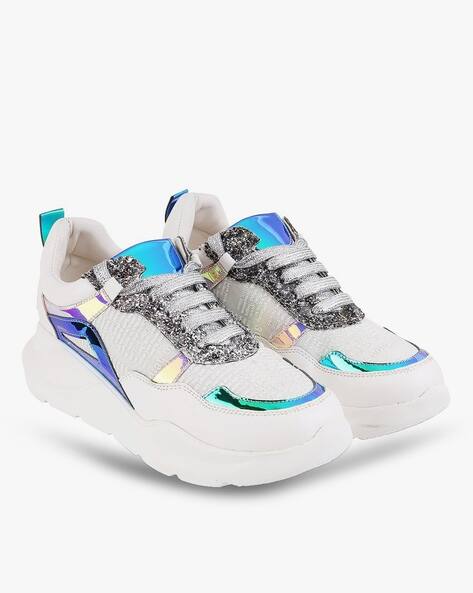 Panelled Low-Top Lace-Up Shoes