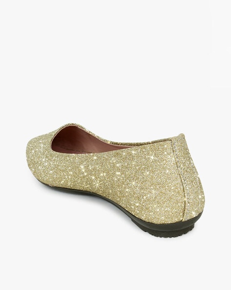 Gold best sale ballet shoes