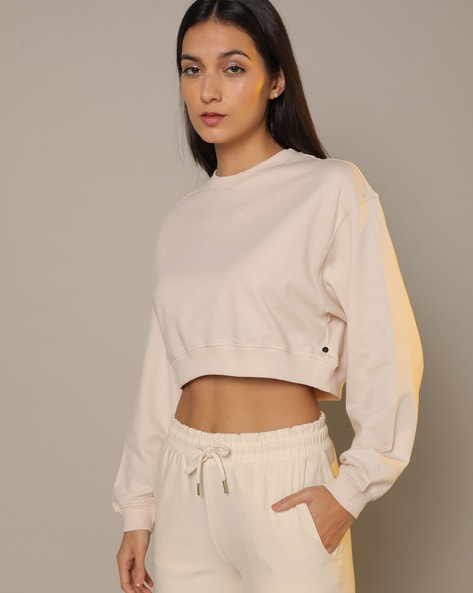 Cotton cropped jumper hot sale