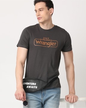 Buy Grey Tshirts for Men by WRANGLER Online 