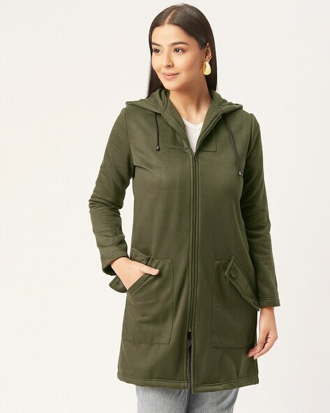 Women's clearance zippered peacoat