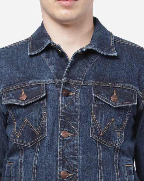 Buy PASOK Men's Denim Hoodie Jacket Casual Slim Fit Button Down Jeans Coat  Blue XL at Amazon.in