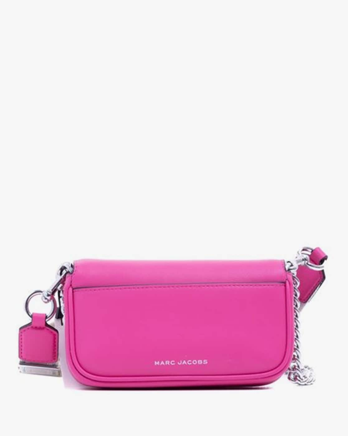 Marc Jacobs The J Marc Mini Shoulder Bag Magenta Smooth Leather Conver –  AUMI 4