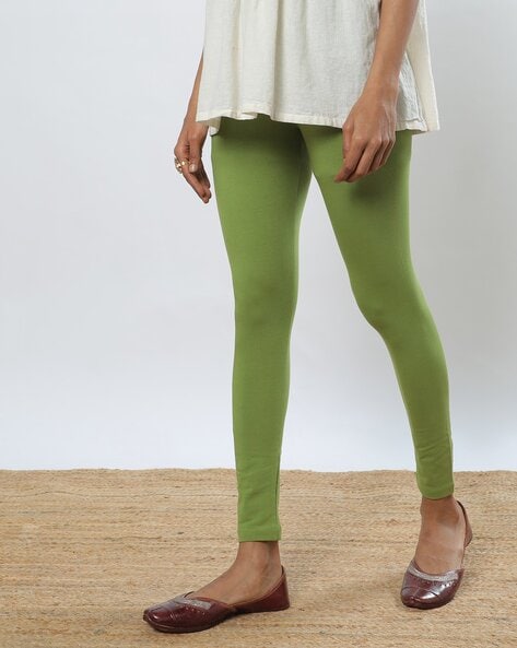 Buy Pista Green Leggings for Women by Svrnaa Online