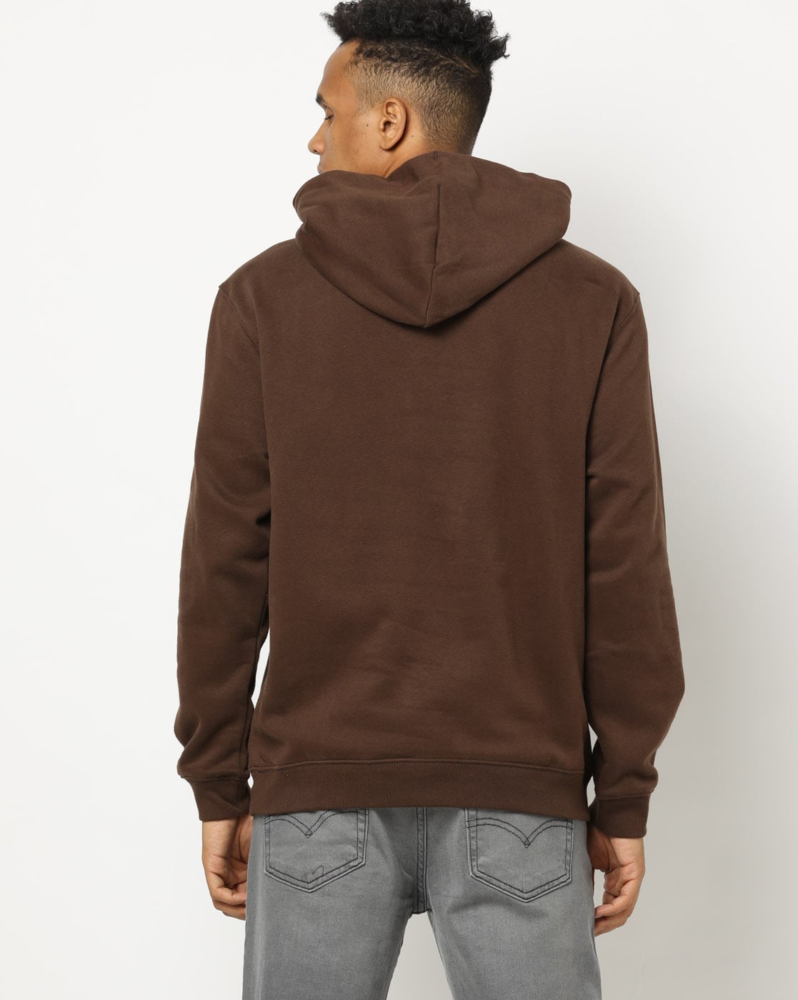 Brown Paisley All Over Fitted Hoodie - GBNY