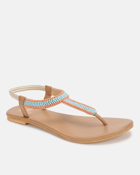 Girls Rhinestone-Embellished Thong Sandals | David's Bridal