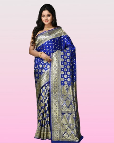 Banarasi Bridal Saree BBS-021 | Bridal saree, Bridal jewelry pearl sets,  Long sleeve dress