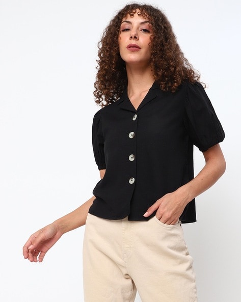 Buy Black Shirts Tops Tunic for Women by ATEESA Online Ajio