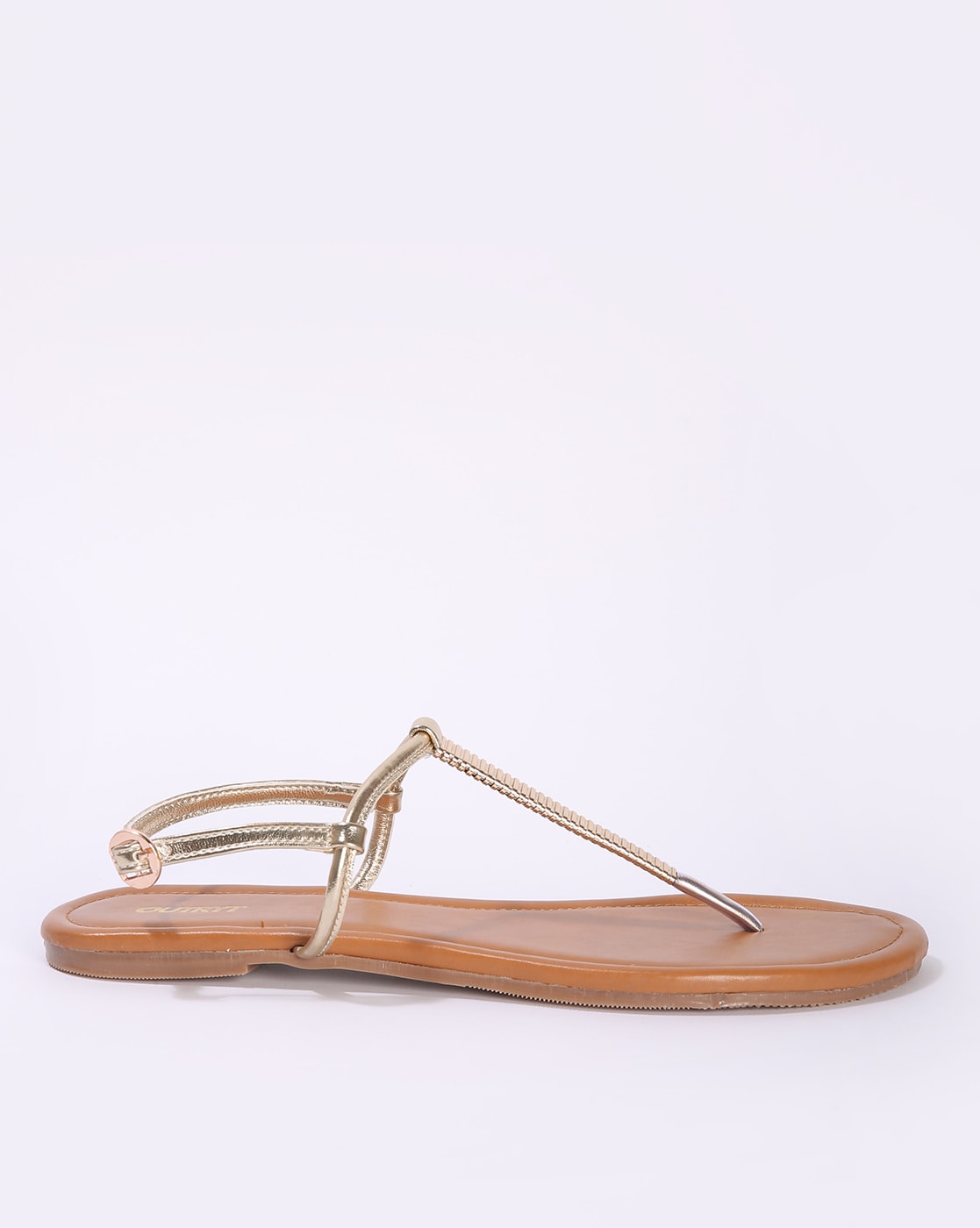 Metallic T-Bar Comfort Sandals | Woolworths.co.za