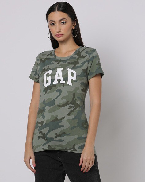 Camouflage t hotsell shirt ladies